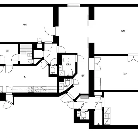 شقة 2ndhomes 142 Sqm Floor 4 And 1 With Sauna And Balcony In The Center Of *